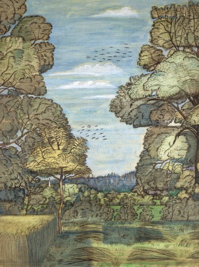 Letní krajina od Paul Nash