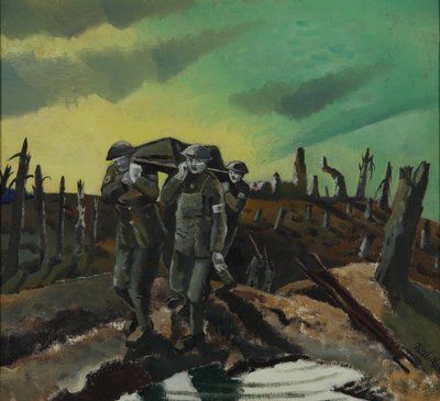 Zraněný, Passchendaele od Paul Nash