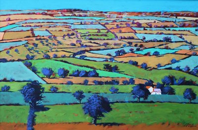 Beacon hill (akryl na palubě) od Paul Powis
