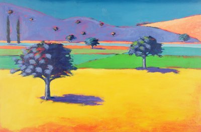 Castlemorton (akryl na kartě) od Paul Powis