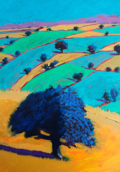 Z Broadway Tower #2 (detail), 2024 (akryl na desce) od Paul Powis