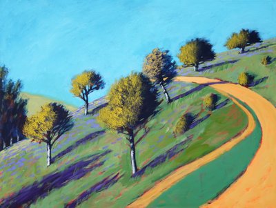 Malvern Spring, 2021 (akryl na desce) od Paul Powis