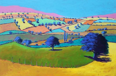 Summer Coombe, 2021 (akryl na desce) od Paul Powis