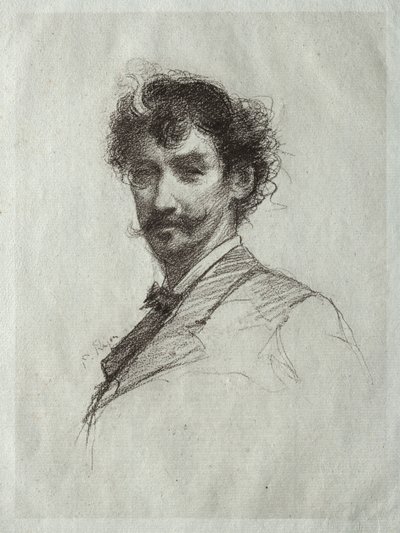 James McNeill Whistler s White Lock a Monoklem od Paul Rajon