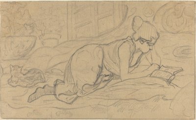 Studie na "Prolhaný čtenář" od Paul Elie Ranson