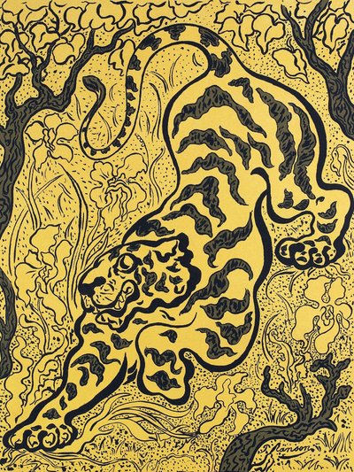 Tygr v džungli od Paul Ranson