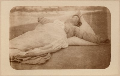 Hysterická epilepsie, záchvat, ukřižování, deska IX z „Iconographie Photographique de La Salpetriere“ od Bourneville et P. Regnard, Paříž, 1876 (tisk alba) od Paul Regnard
