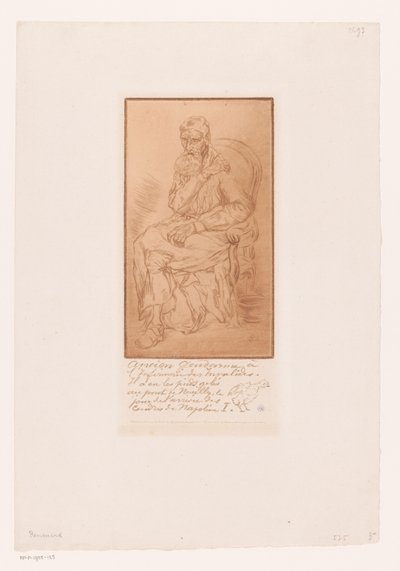 Portrét neznámého muže Ancien četník (...) de Napoléon I od Paul  Renouard
