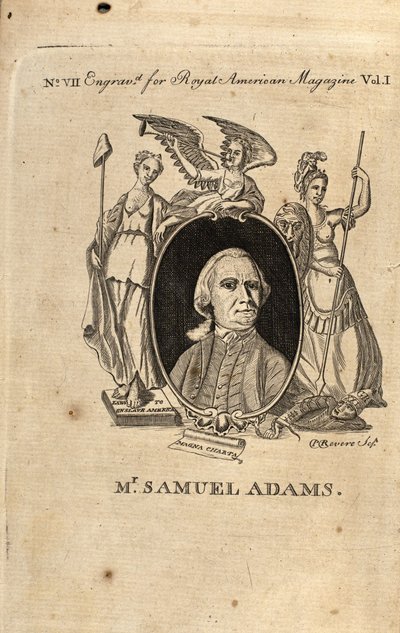 Samuel Adams, 1774 od Paul Revere