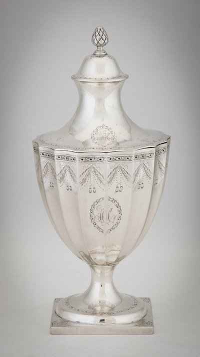 Sugar Urn, cca 1795 (stříbrná) od Paul Revere