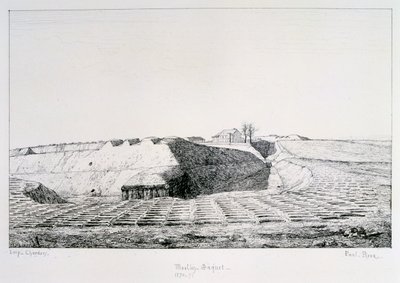 Moulin Saquet, obléhání Paříže, 1870-1871 od Paul Roux