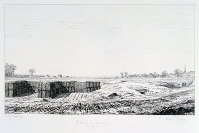 Pruská baterie, obléhání Paříže, 1870-1871 od Paul Roux