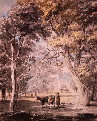 Dojička ve Windsorském velkém parku kolem roku 1765-70 od Paul Sandby