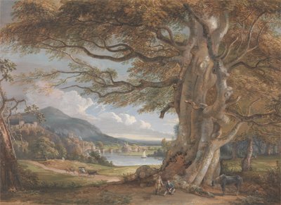 Bridgnorth (barva těla, akvarel, křída a grafit na papíře) od Paul Sandby
