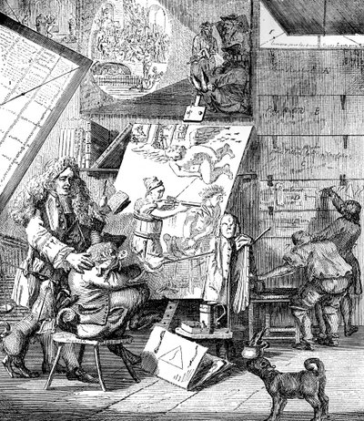 Burleska na burlesce, 1753. od Paul Sandby