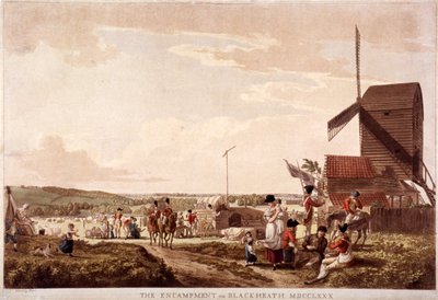 Tábořiště na Blackheath, Greenwich, Londýn, 1780. od Paul Sandby