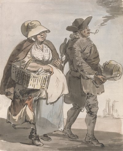 London Cries: „Chceš nějaké lžíce ...“ od Paul Sandby