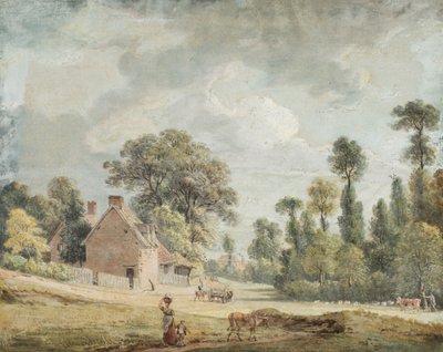 Při pohledu dolů Egham Hill od Paul Sandby