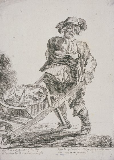 Prodejce drobů, Cries of London, 1760 od Paul Sandby