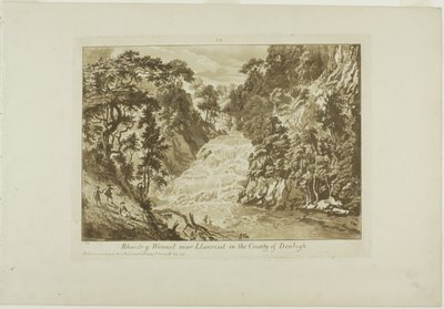 Rhaidr-y Wennel poblíž Llanrwst v zemi Denbigh od Paul Sandby