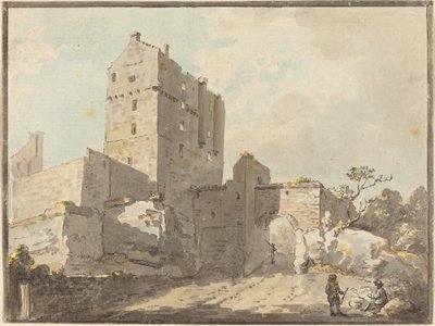 Zámek Roslin od Paul Sandby