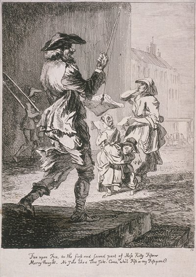 Pouliční baviči, Cries of London, 1760 od Paul Sandby