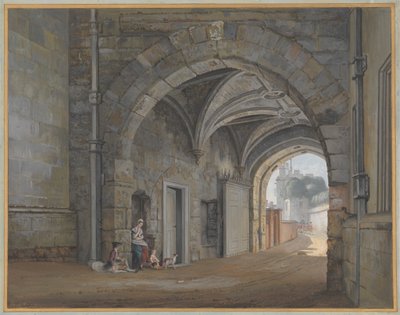 Brána královny Alžběty od Paul Sandby