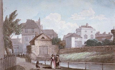 The Thatched House Inn and the New River, Islington, London, c1790. od Paul Sandby