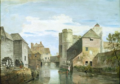 Westgate, Canterbury (barva těla na papíře) od Paul Sandby