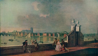 Pohled z terasy starého Somerset House, c1770 od Paul Sandby