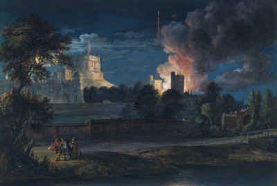 Hrad Windsor z Datchet Lane za radostné noci, 1768 od Paul Sandby