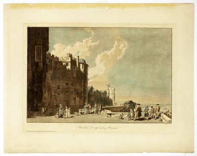 Windsorská terasa při pohledu na západ od Paul Sandby