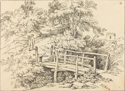 Venkovská lávka (The Traveller) od Paul Sandby Munn