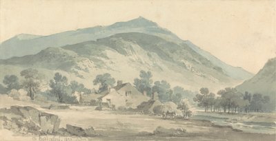 Krajina v Beddgelert, Severní Wales od Paul Sandby Munn