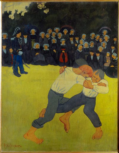 La lutte Bretonne (malba na plátně) od Paul Serusier