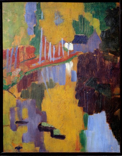 Talisman, aven lásky dřeva. Odraz dřeva ve vodě. Obraz Paula Serusiera (1863 - 1927) od Paul Sérusier