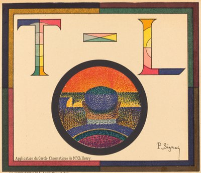 Aplikace chromatického kruhu pana Ch. Henryho od Paul Signac