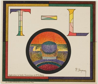 Chromatický kruh od Paul Signac