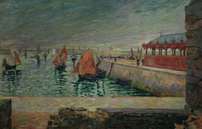 Rybí trh, Port-en-Bessin od Paul Signac