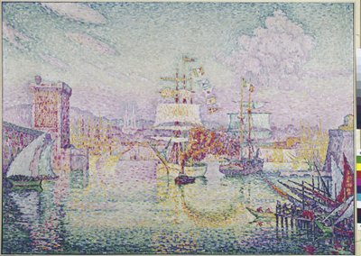 Vjezd do přístavu Marseille (olej na plátně od Paul Signac