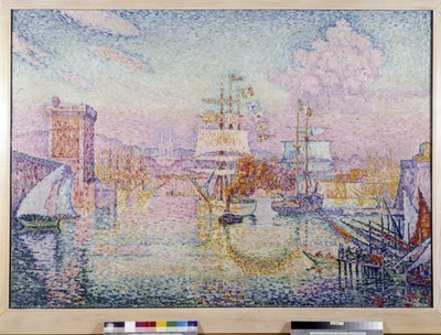 Vjezd do přístavu Marseille. Obraz Paula Signaca (1895-1935) od Paul Signac