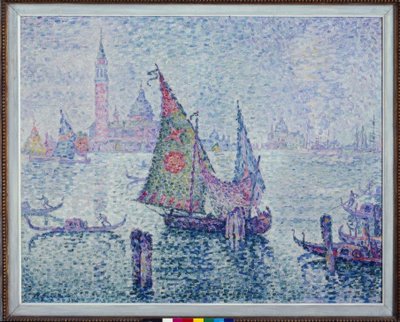 Zelená plachta, Benátky od Paul Signac