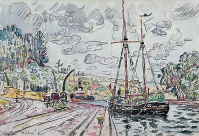 Krajina v Pontrieux, 1927 od Paul Signac