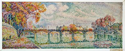 Le Pont des Arts, Paříž (malba na plátně) od Paul Signac