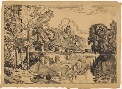 Les Andelys na letní ráno od Paul Signac
