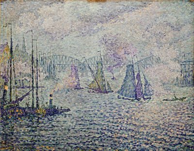 Rotterdamský přístav od Paul Signac