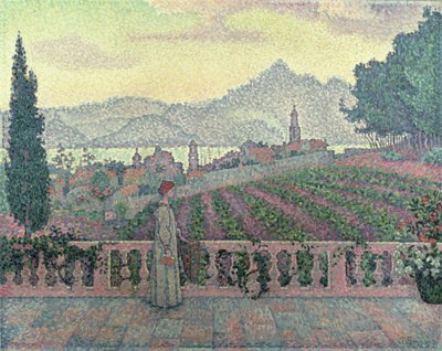 Žena na terase, 1898 od Paul Signac