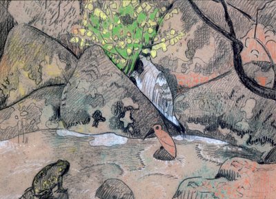 Krajina s ptákem a ropucha, c1883-1927 od Paul Sérusier