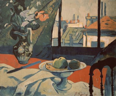 ZÁTIŠÍ V OKNĚ - 1891 - O / L - MALOVÁNÍ NABI od Paul Sérusier