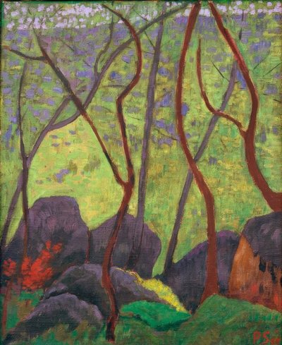 Skály v lese Huelgoat od Paul Sérusier